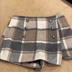 Plaid skort